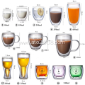 ATO Drinkware Double wall coffee glass cup